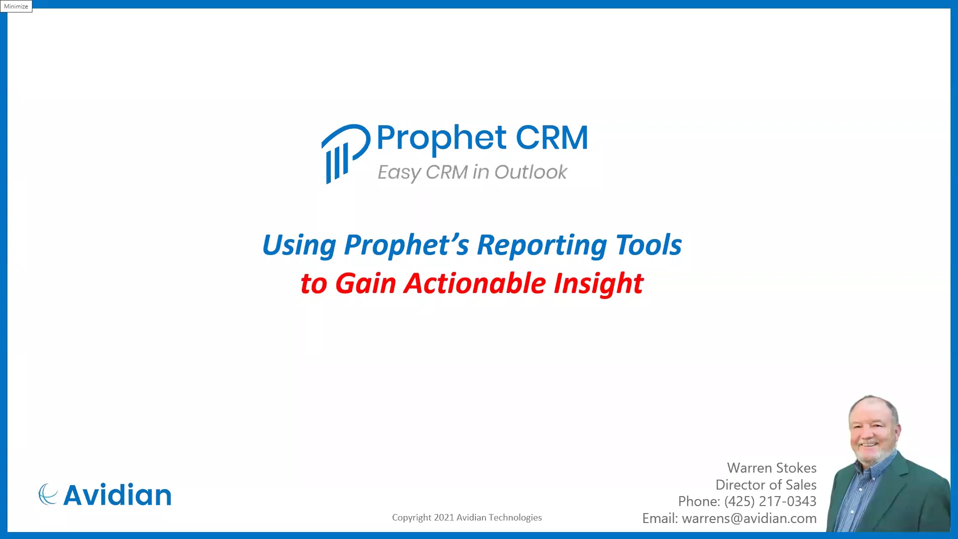 using reporting tools to gain actionable insight
