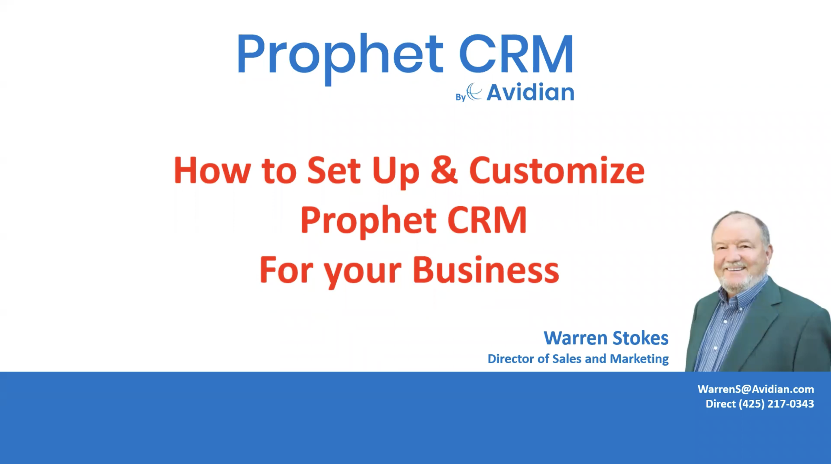 How to customize Prophet for your Business